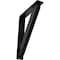 Ekena Millwork Traditional Wrought Iron Bracket, (Triple center brace), Powder Coated Black 2"W x 10"D x 12"H BKTM02X10X12TTR - alternate 1